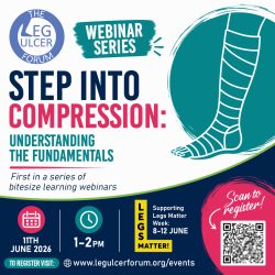 Leg Ulcer Forum webinar - 11 June 2026 - Step into compression